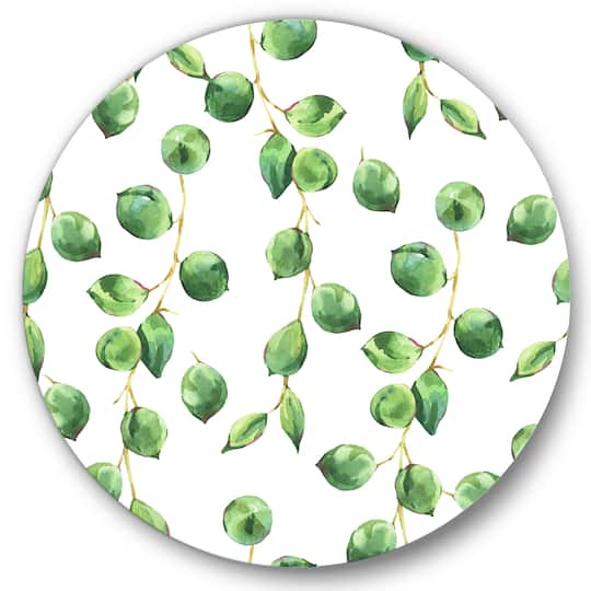 Designart - Tropical Green Leaves Patern
